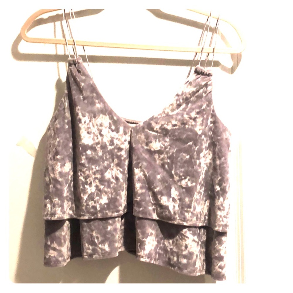 Express one-eleven velour top